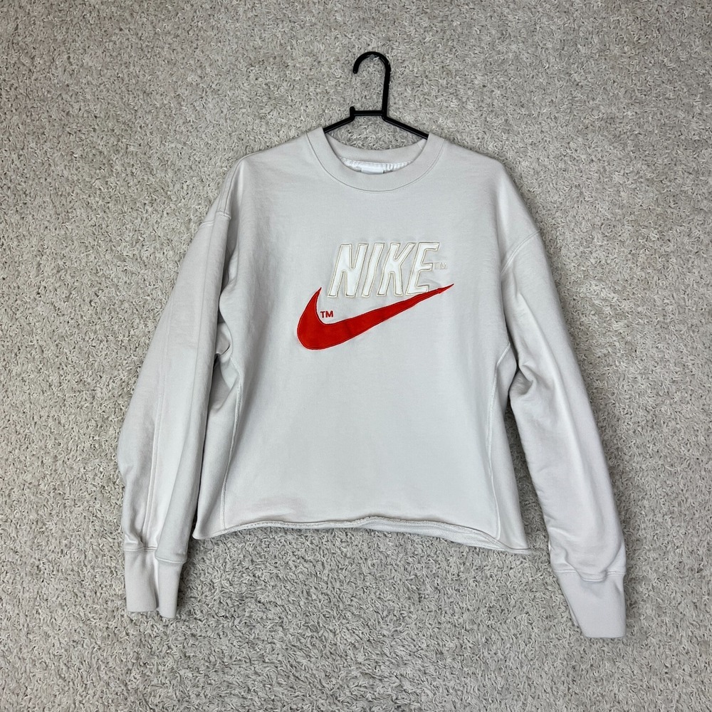Nike‎ Sportswear Retro French Terry Crew Small Pullover Sweatshirt DO8891-030